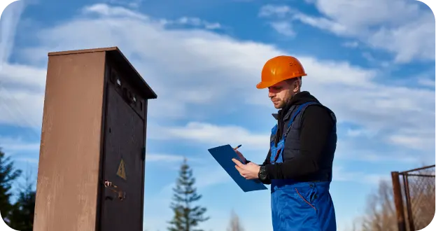 Each stage of the work begins with